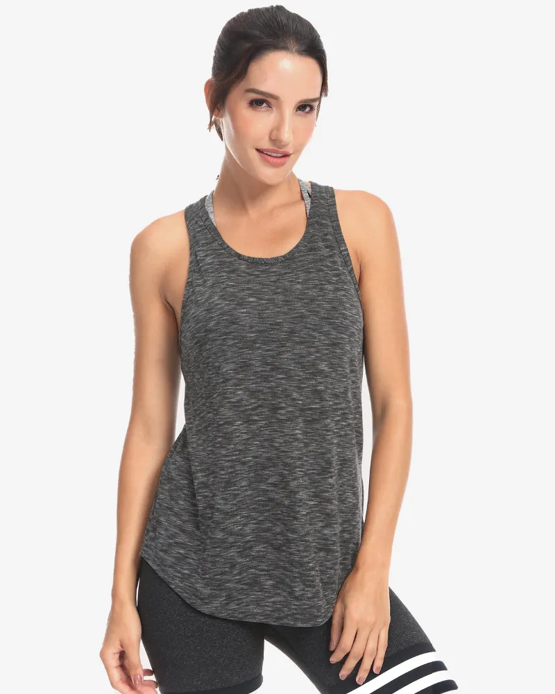 QUEENIEKE all tied up open back tank in neutral tone