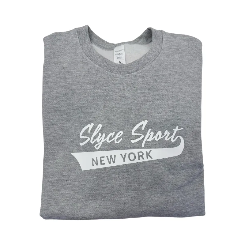 SLYCE Sport Slyce New York Crewneck Sweatshirt in premium midweight fabric with ribbed trim