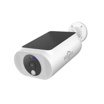 Hiseeu 2.4GHz/5GHz WiFi 4MP wireless security camera mounted on outdoor wall