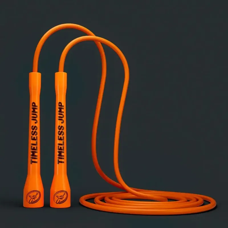 Timeless Jump Rope PVC Orange Blaze jump rope with ergonomic handles