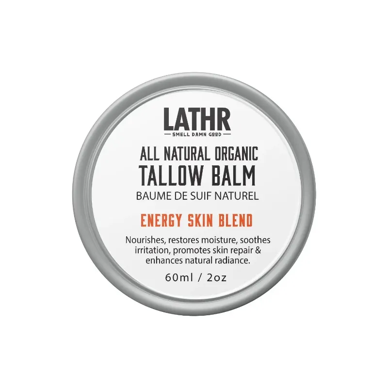 LATHR Beef Tallow Skin Balm jar made from grass-fed beef for hydration