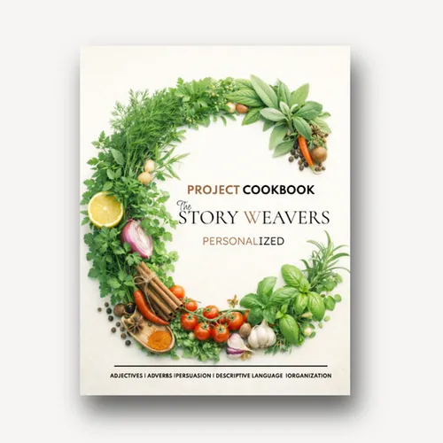 The Story Weavers Cookbook Project personalized writing project with recipes and photos