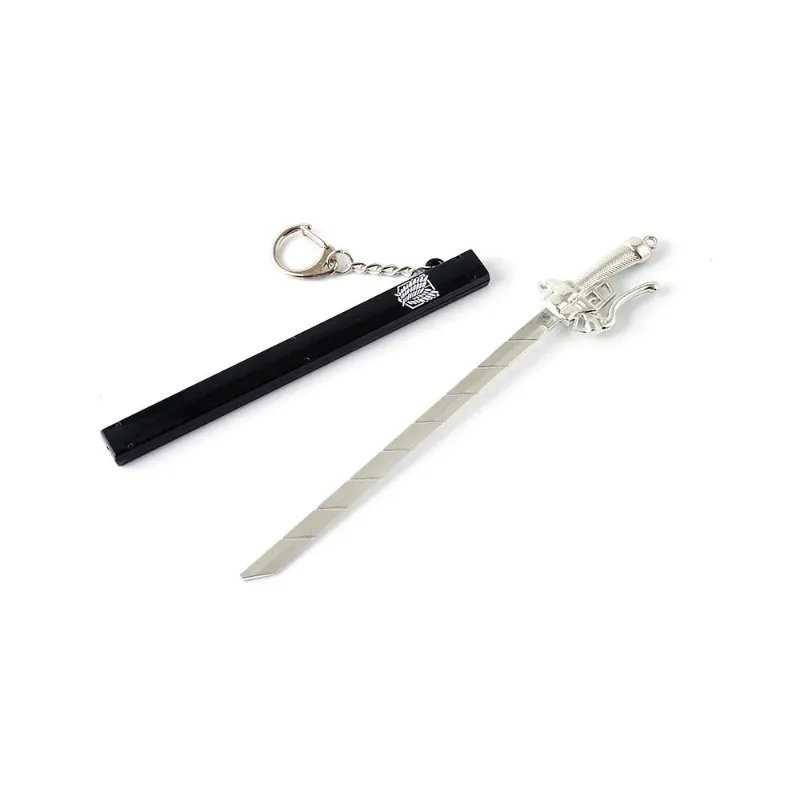 Animeancy AOT Sword Keychain with metal pendant design