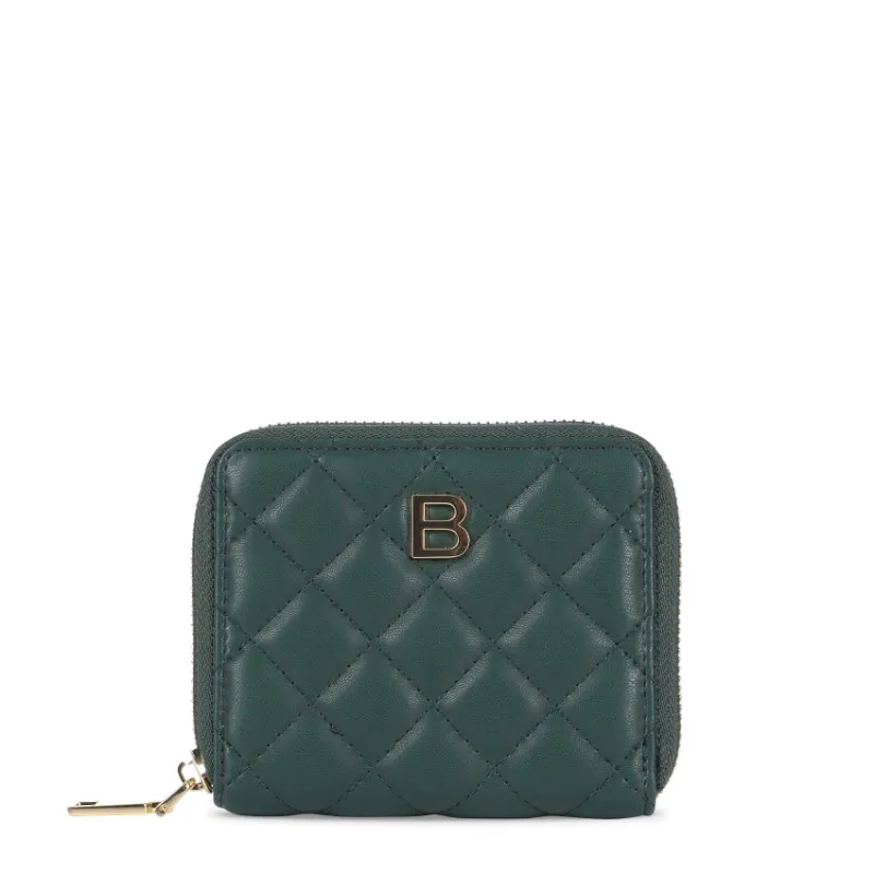Bond & Mason The Elisabeth Wallet in green with gold-tone hardware