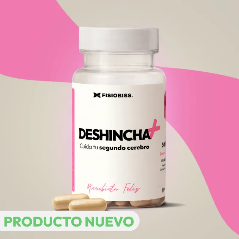 Fisiobiss Deshincha+ digestive supplement with probiotics and enzymes for bloating relief