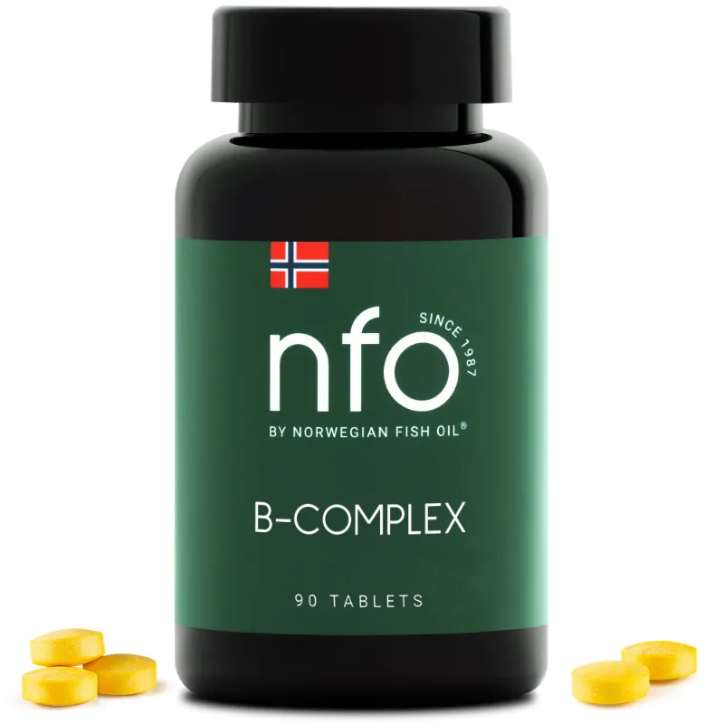 NFO B-Complex vitamin tablet bottle