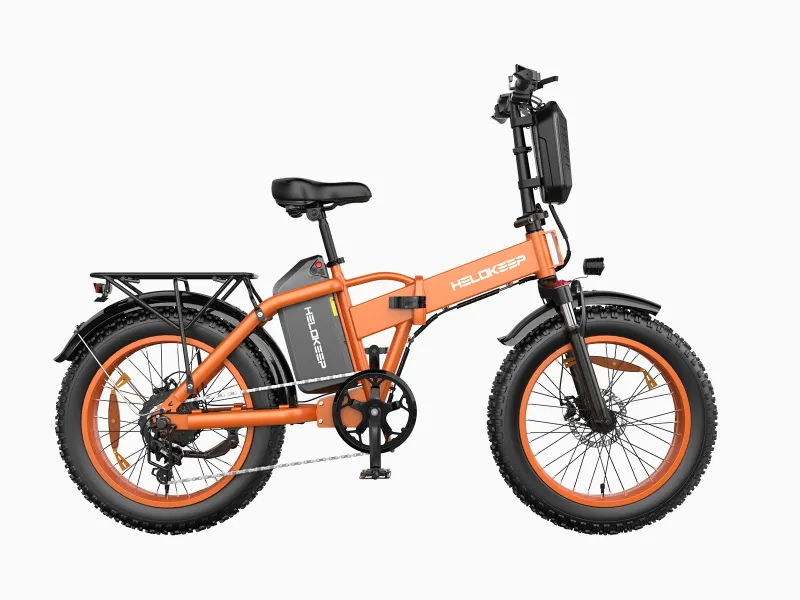 HiKeep CM20 20 inch Fat Tire Folding Electric Bike with battery pack