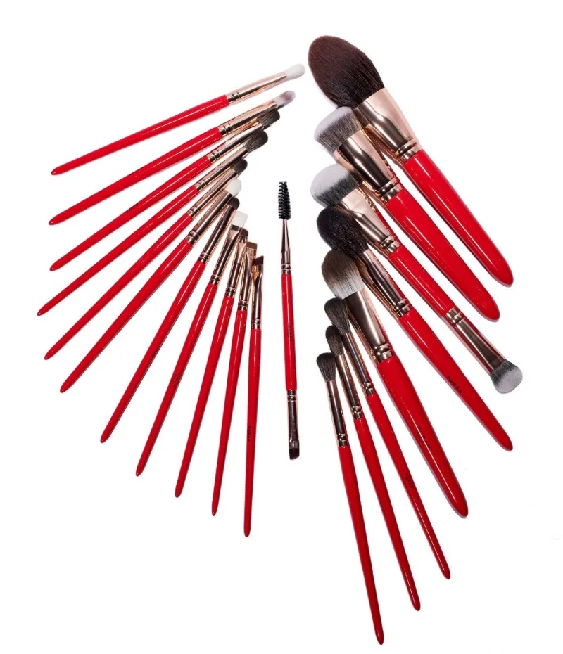 Nuban Beauty ÉCLAT Professional Brush Set 20 brushes in storage canister