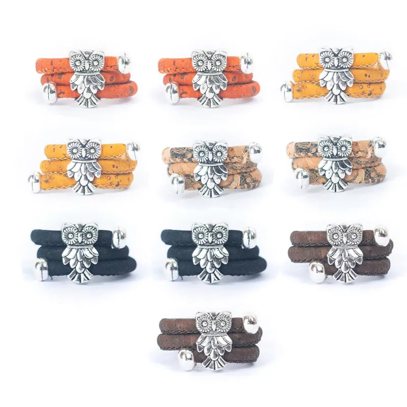 Corkadia Antique Silver vintage women's Ring- RW-016-MIX-10 shown in zamak with a cork cord band