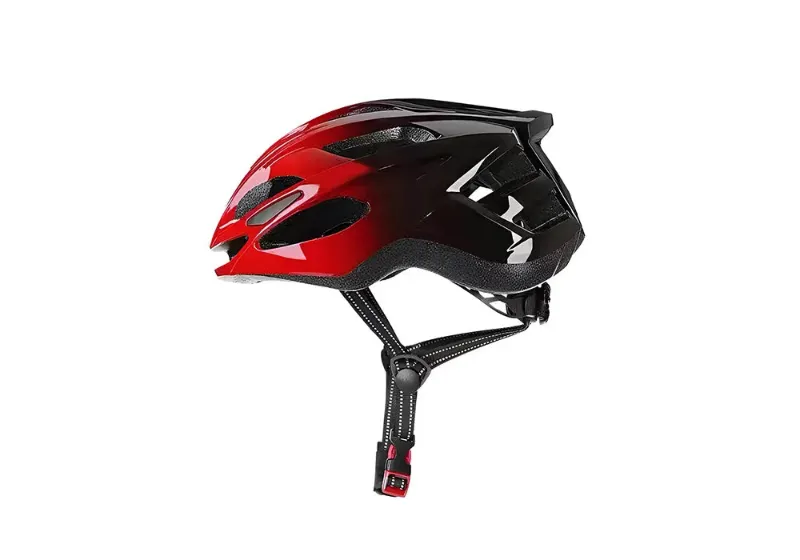 Qiolor Helmet with built-in USB rechargeable LED taillight and ventilation system