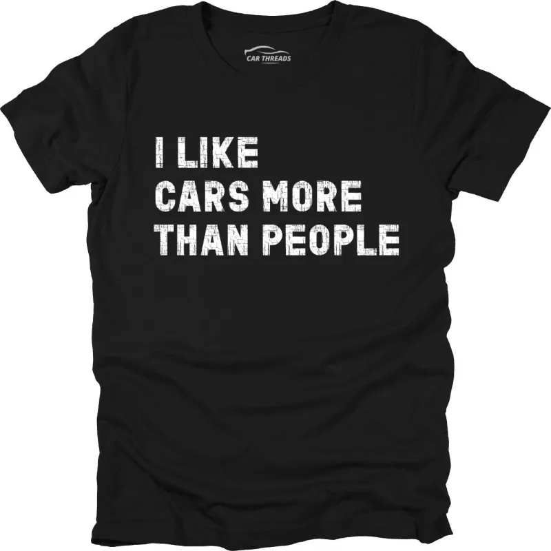 Car Threads Cars Over People t-shirt on a plain background