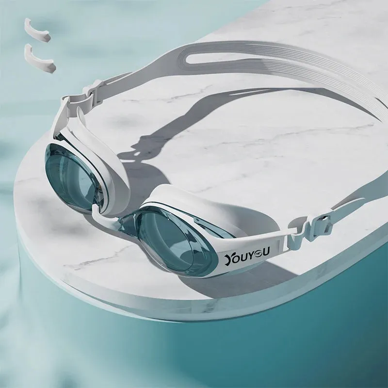 PUPU Sports Swim Goggles Anti-Fog UV Protection Professional No Leaking Swimming Goggles with clear lenses and adjustable strap