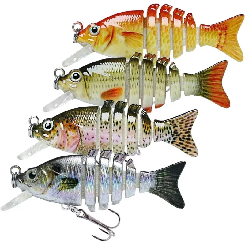 Truscend Fishing Swimmax Creek Fishing King micro jointed swimbait lure with six segments