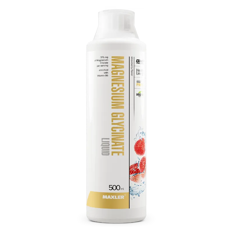 MAXLER Magnesium Glycinate Liquid bottle with dropper