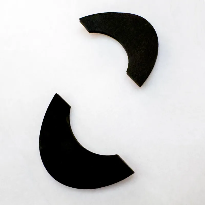 Herbalizer Rubber Feet, pair of peel-and-stick stabilizer feet