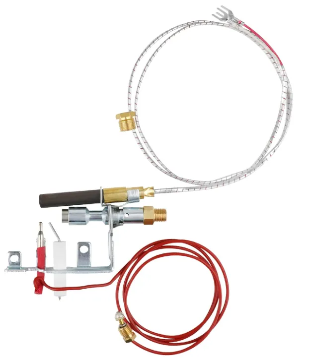 GrillPartsReplacement 14D0473 natural gas ODS pilot assembly with thermocouple for vent-free gas fireplaces