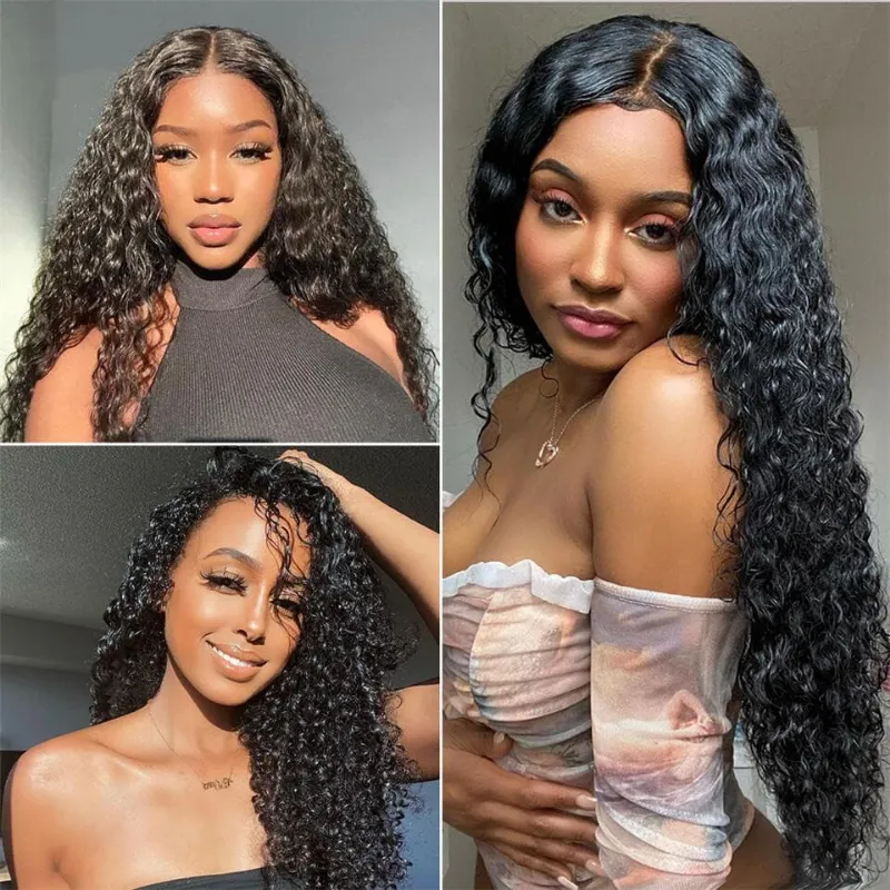 Megalook 30 inch water wave hair bundles unprocessed virgin human hair