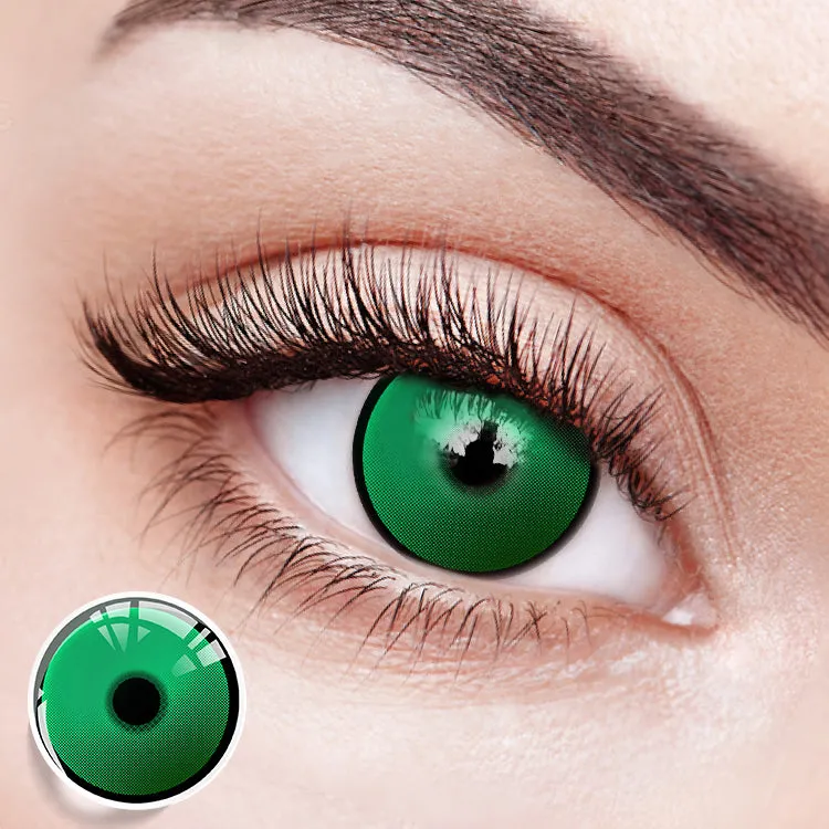 EYESFAV Chainsaw Emerald Gaze 1 year colored contact lenses in emerald green