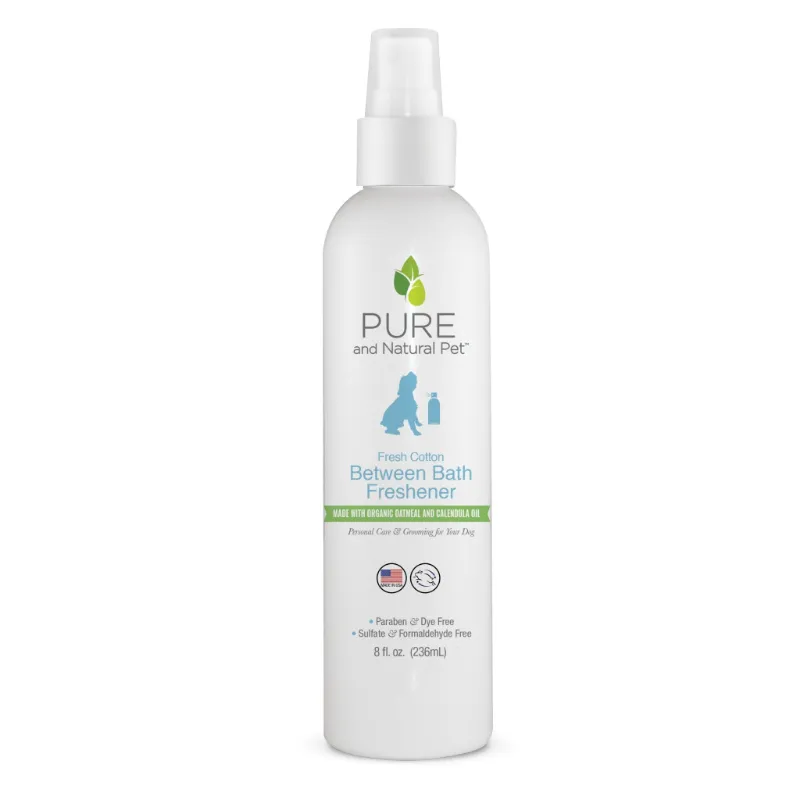 Found My Animal Between Bath Freshener for Dogs in Fresh Cotton scent, 8 fl. oz. spray bottle