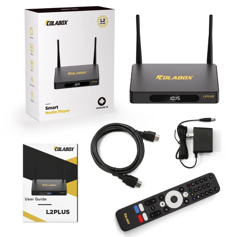 COLABOX US 2026 COLABOX L2 PLUS Android media player with remote control