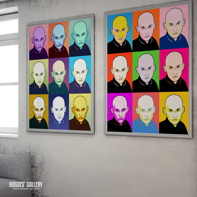 Rogues Gallery 80s Retro Project Sal Solo pop art print in Warhol style