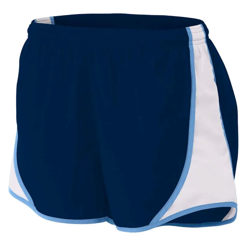 Do It Tennis A4 Women's 3" Tennis Speed Shorts in Navy/Lt Blue