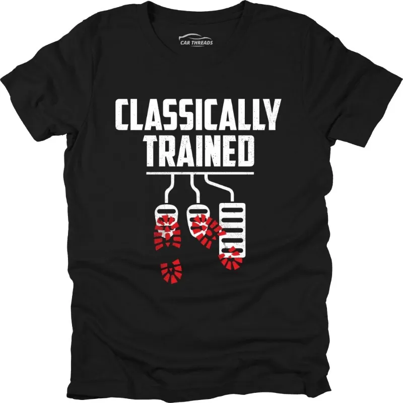 Car Threads Classically Trained t-shirt on a plain background