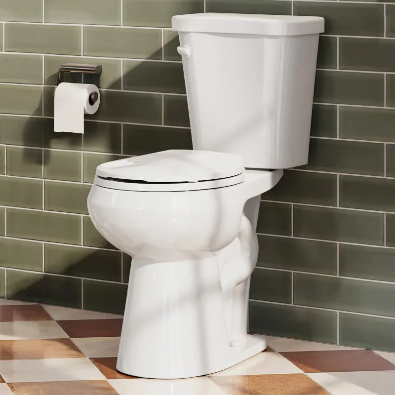 HOROW HWTT-R01S10 compact round bowl two piece toilet with single flush