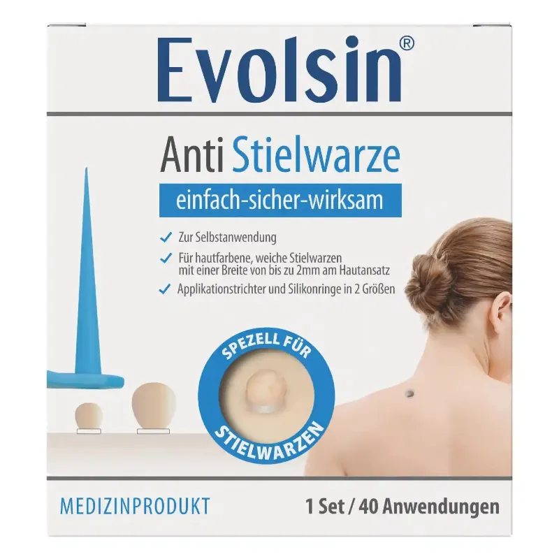 Evolsin Medical Anti Stielwarze skin tag removal treatment bottle