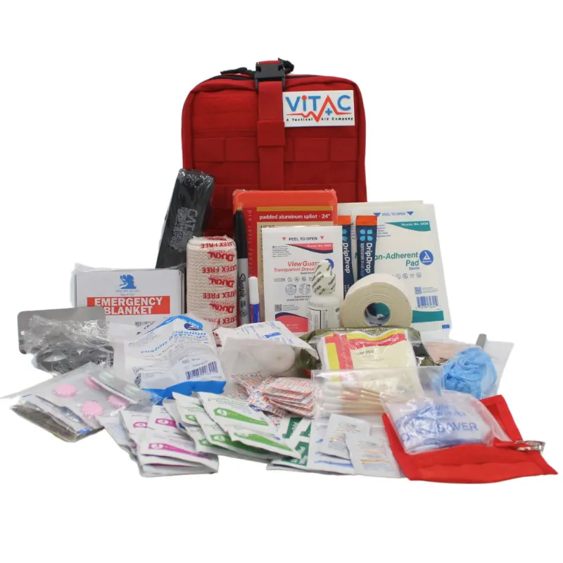 ViTAC Solutions Adventurer First Aid Kit with trauma tools in water-resistant MOLLE pouch