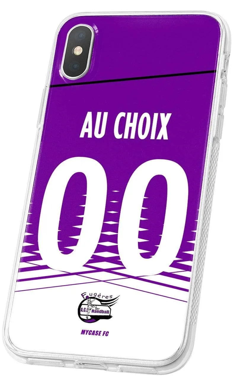 MYCASE FC AGL FOUGÈRES HANDBALL - DOMICILE phone case with team colors and personalization