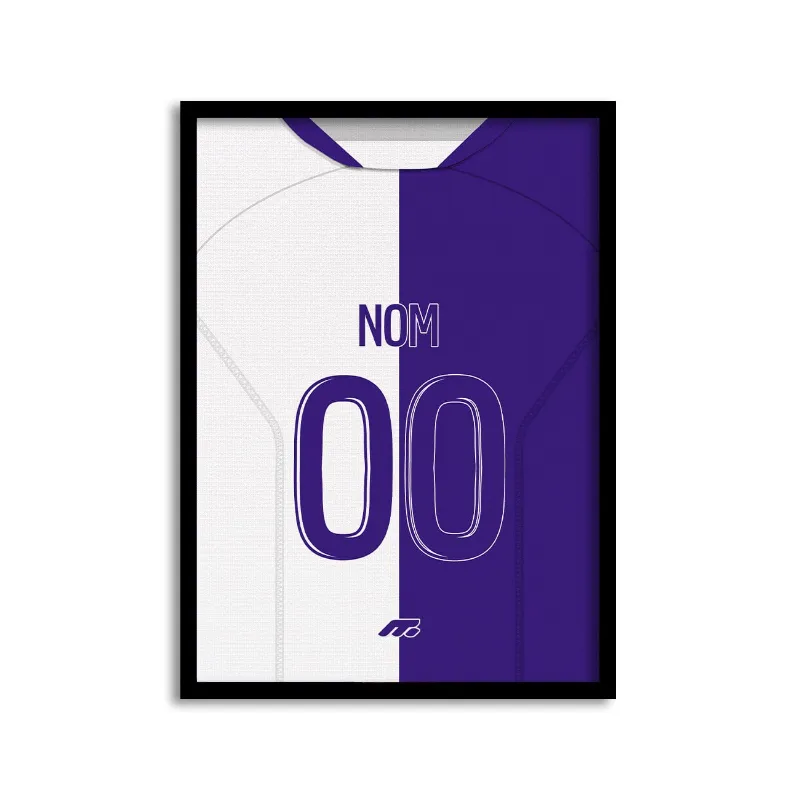 MYCASE FC Affiche Toulouse - Domicile football poster in home team colors