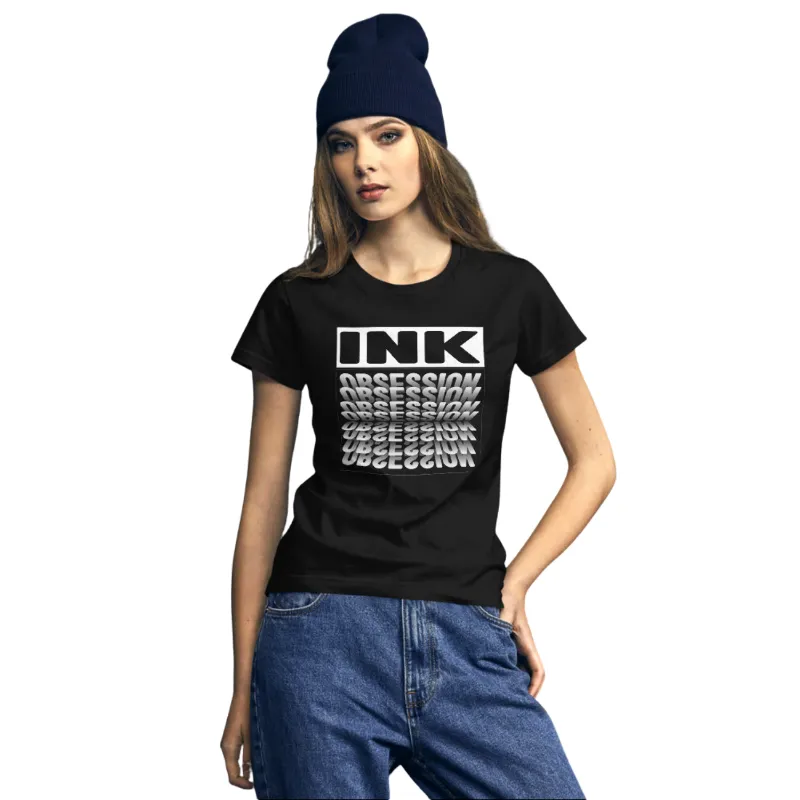 Painless Tattoo Ink Obsession T-Shirt classic cotton tee with double-needle stitching