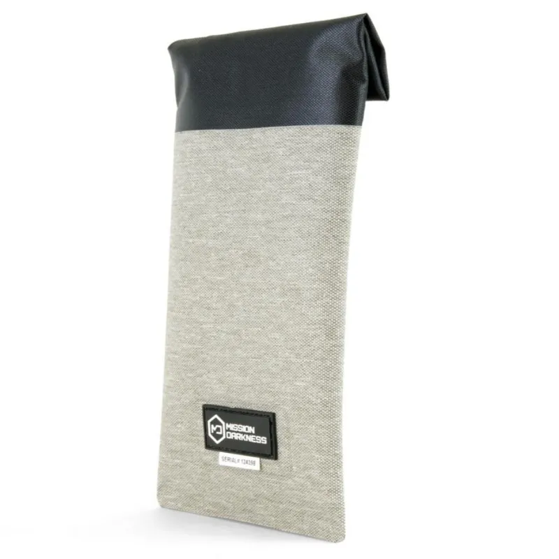 MOS Equipment Mission Darkness Dry Shield Faraday Phone Sleeve in gray waterproof material