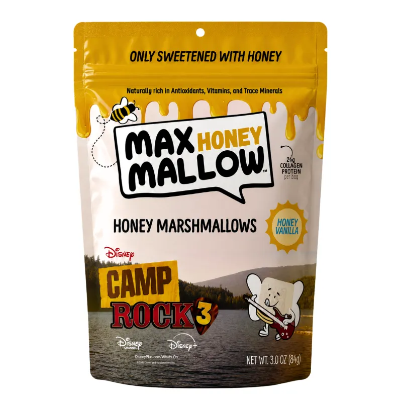 Max Sweets Honey Vanilla Marshmallows in soft, fluffy marshmallow pieces
