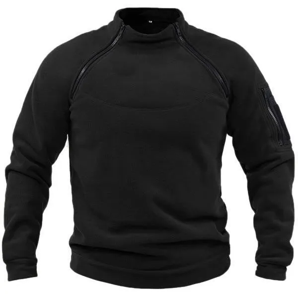 Falour Men's Thermal Fleece Hoodie in soft polyester fabric with adjustable hood
