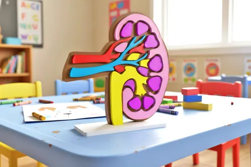 Fun House Toys Kidney Anatomy Puzzle Model 3D buildable human organ display