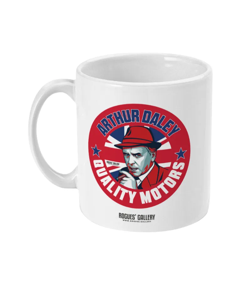 Rogues Gallery Arthur Daley Motors 11oz Mug ceramic white finish