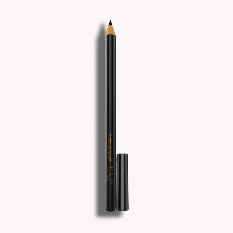 Luxury by Sofia All Natural Eyeliner Pencil Black with swatch on skin
