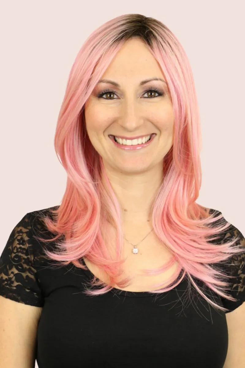 Godiva's Secret Wigs Crystal costume wig with long bangs