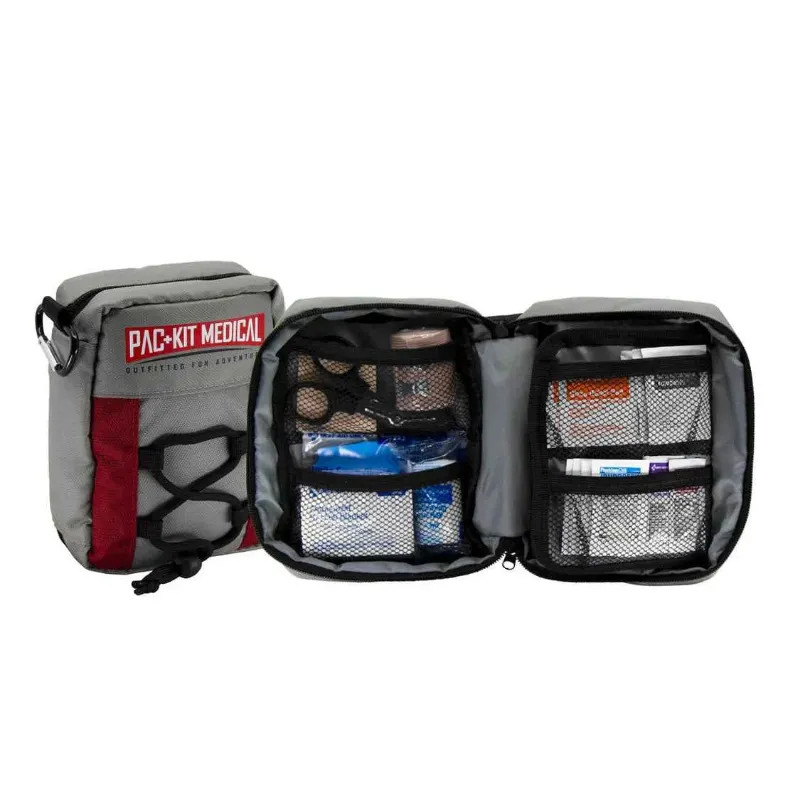 ViTAC Solutions Trailblazer Outdoor First Aid Kit compact 74-piece kit with carabiner attachment
