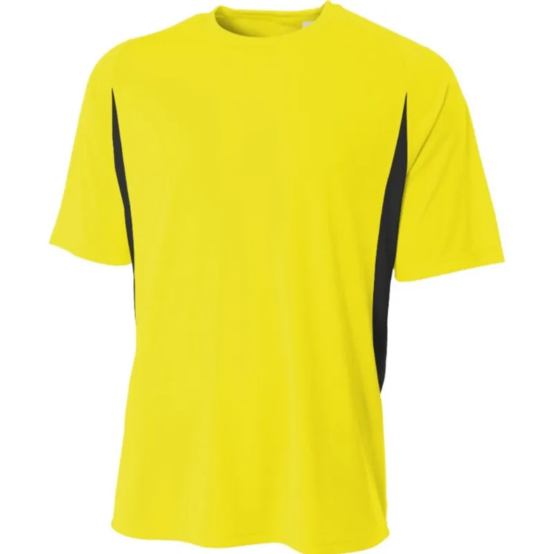 Do It Tennis A4 Men's Performance Color Block Crew Shirt - performance tee with color blocking