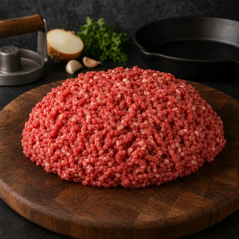 Halal World Depot Halal Ground Beef 80/20, minced and packed fresh