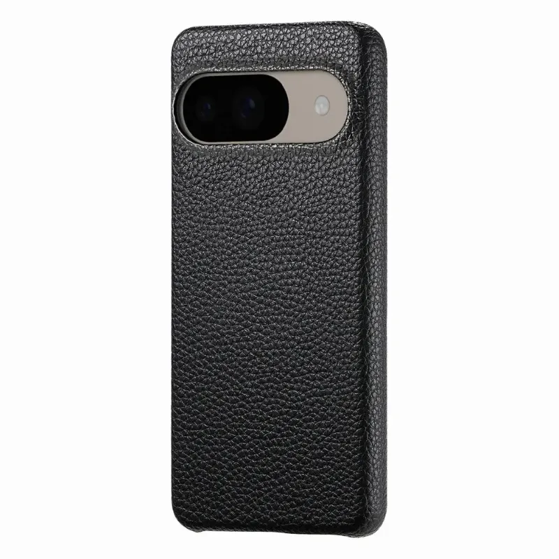 The Pixel Case Luxury Leather Texture Protective Case on Google Pixel showing textured leather surface