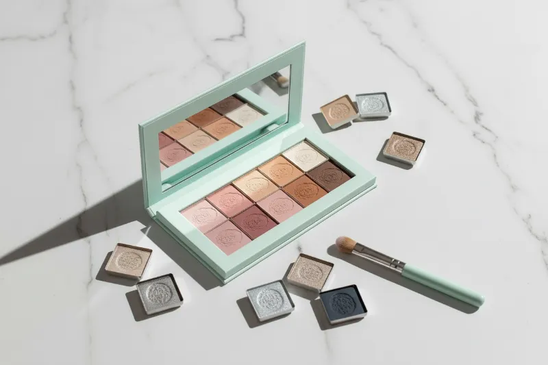 PiperBlue Organic Makeup Earth-Made Organic Eyeshadow showing clean mineral pigment formula
