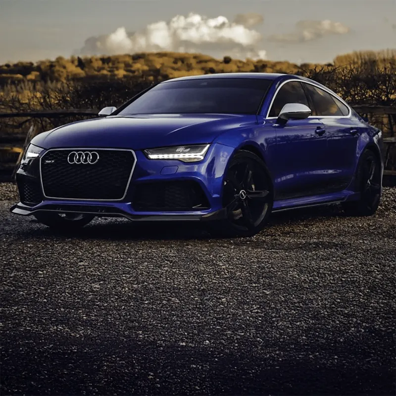 Twenty Two Tuning AV1 Style Carbon Fiber Front Lip Spoiler Compatible With Audi RS7 (C7/C7.5)
