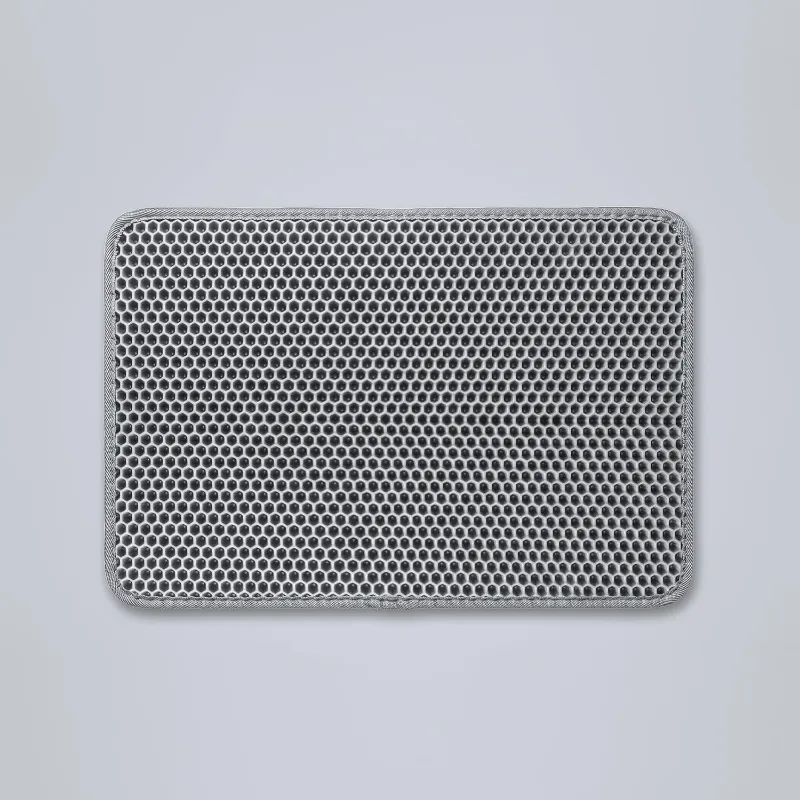 Furrbby EVA Litter Trap Mat, black honeycomb mat with side opening