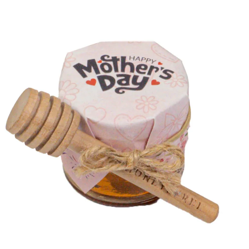 HoneySpree Happy Mother's Day With Dipper, mini jar and wooden dipper set