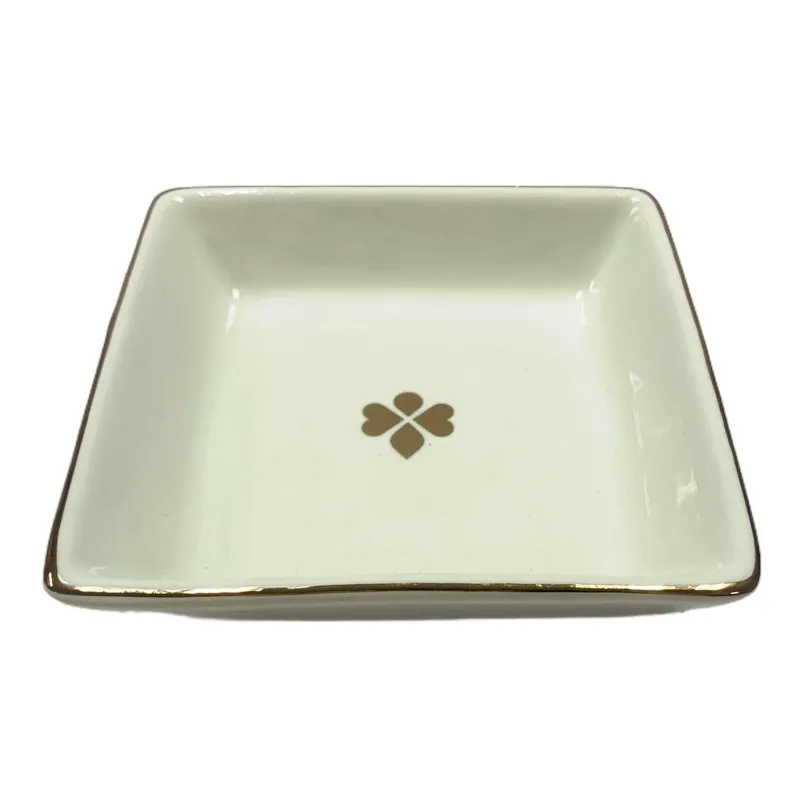 HoneySpree Trinket Holder - Square ceramic dish with delicate design