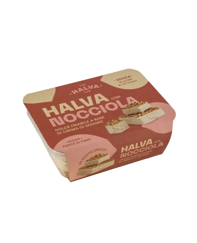Vegaliano Halva Hazelnuts, 200gr container of no-sugar spread